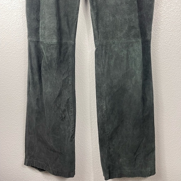 Clio Suede 100% Leather Retro Pull On Pants Women’s 14 High Rise Vintage Western - Picture 2 of 9